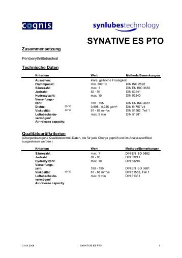 SYNATIVE ES PTO PDS.pdf - Ilco Chemikalien GmbH