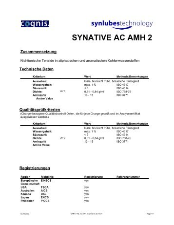 synative ac amh 2 - Ilco Chemikalien GmbH