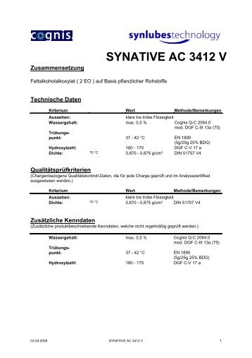 SYNATIVE AC 3412 V PDS.pdf - Ilco Chemikalien GmbH