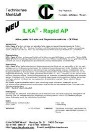 Technisches Merkblatt Ilka Rapid AP - ILKA-Chemie GmbH
