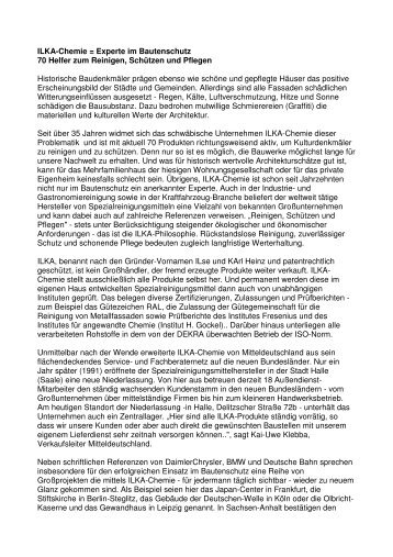 Bauen Wohnen Freizeit Heft 2 2005 - ILKA-Chemie GmbH