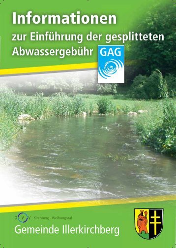 Broschüre zur gesplitteten Abwassergebühr - Illerkirchberg