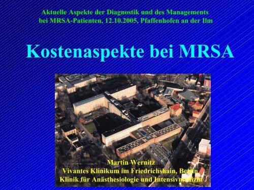 Kosten bei MRSA - Ilmtalklinik Pfaffenhofen