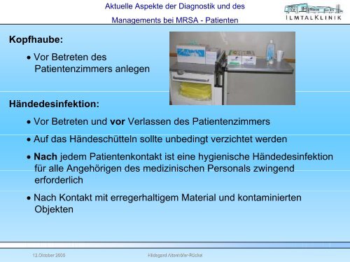 MRSA-Hygienemanagement - Ilmtalklinik Pfaffenhofen