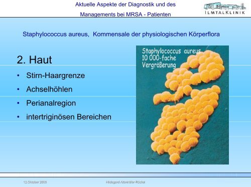 MRSA-Hygienemanagement - Ilmtalklinik Pfaffenhofen