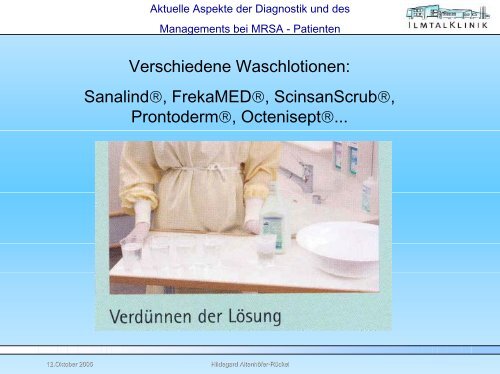 MRSA-Hygienemanagement - Ilmtalklinik Pfaffenhofen