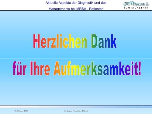 MRSA-Hygienemanagement - Ilmtalklinik Pfaffenhofen