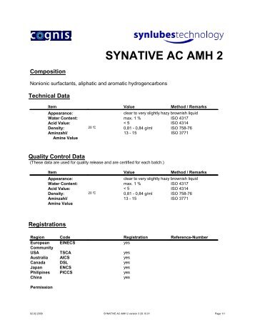 synative ac amh 2 - Ilco Chemikalien GmbH