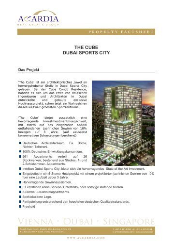 THE CUBE DUBAI SPORTS CITY