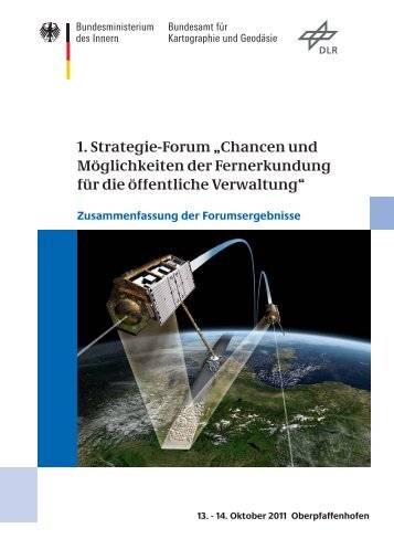 1. Strategie-Forum - GMES in Deutschland