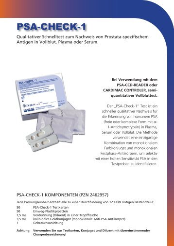IMCARMED prospekt psa-check-1.indd - IMCARMED GmbH