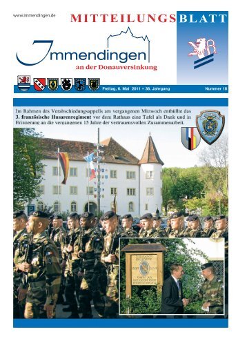 Mitteilungsblatt KW 18 - Immendingen