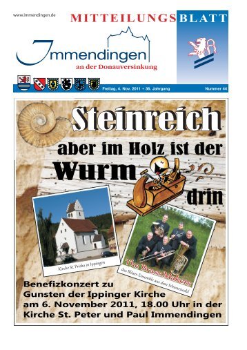 Mitteilungsblatt KW 44 - Immendingen