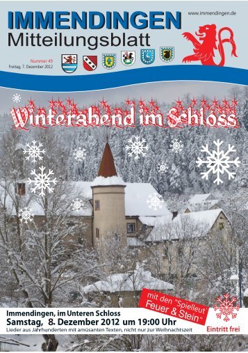 Mitteilungsblatt KW 49 - Immendingen