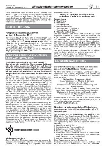 Mitteilungsblatt KW 48 Teil 2 - Immendingen