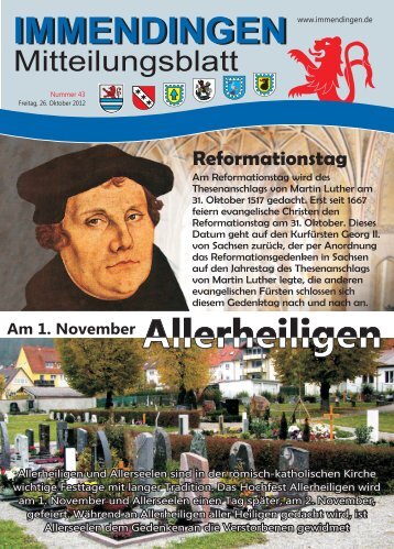 Mitteilungsblatt KW 43 - Immendingen