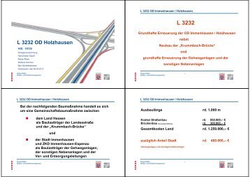 L 3232 OD Holzhausen - Stadt Immenhausen