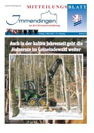 Mitteilungsblatt KW 9 - Immendingen