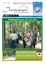 Mitteilungsblatt KW 25 - Immendingen