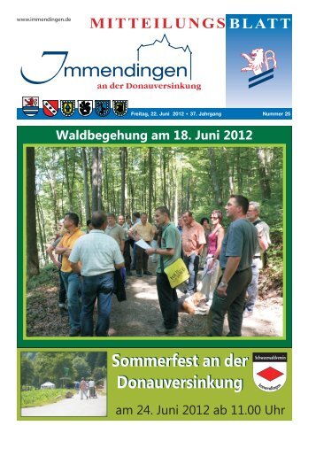 Mitteilungsblatt KW 25 - Immendingen