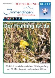 itteilungsblatt KW 12 - Immendingen