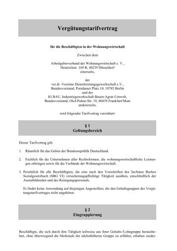 Manteltarifvertrag - Verband der Immobilienverwalter Bayern eV