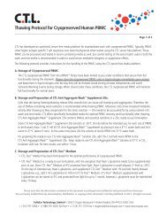 Thawing Protocol for Cryopreserved Human PBMC - Cellular ...