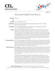 Flu-Control Peptide Pool (Class I) - Cellular Technology, Ltd