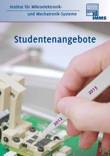 pdf-Katalog - IMMS Institut für Mikroelektronik