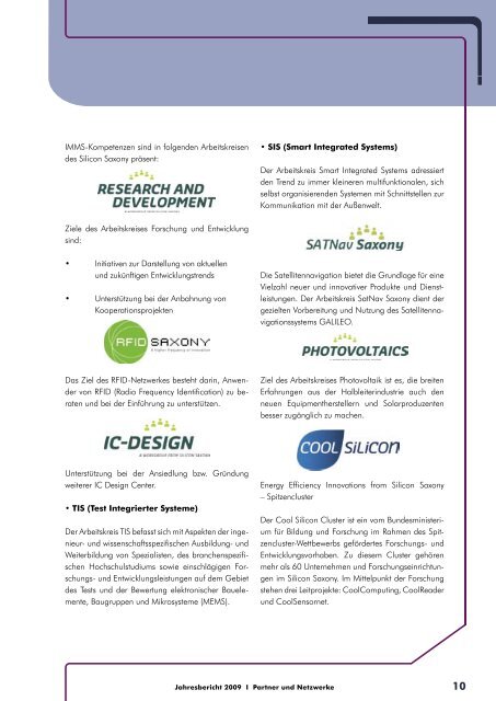 Jahresbericht 2009 - IMMS Institut für Mikroelektronik