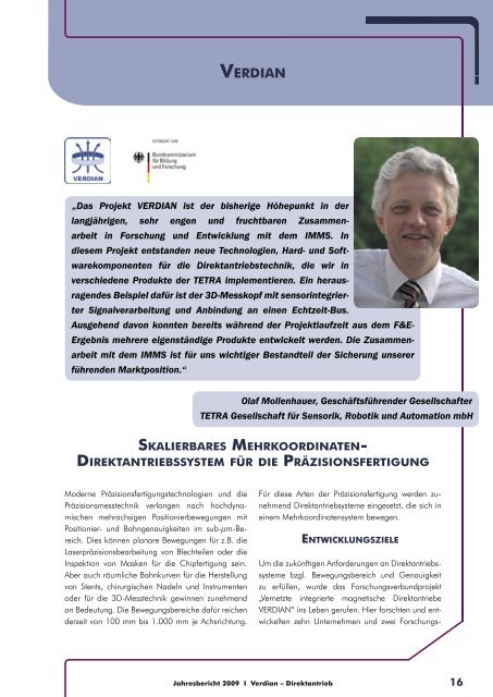 Jahresbericht 2009 - IMMS Institut für Mikroelektronik