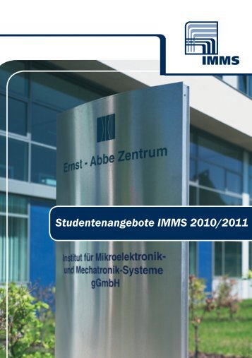 Studentenangebote IMMS 2010/2011 - IMMS Institut für ...