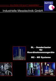 Industrielle Messtechnik GmbH - IMTEC Industrielle Messtechnik ...