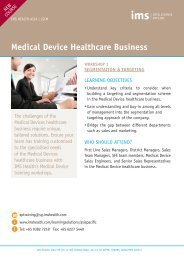 Medical Device Healthcare Business - IMS Health