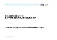 selbstmedikation - beitrag zur volksgesundheit - IMS Health