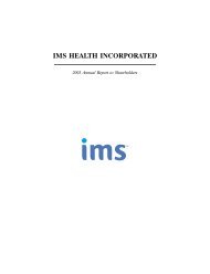 2003 Annual Report - IMS Health