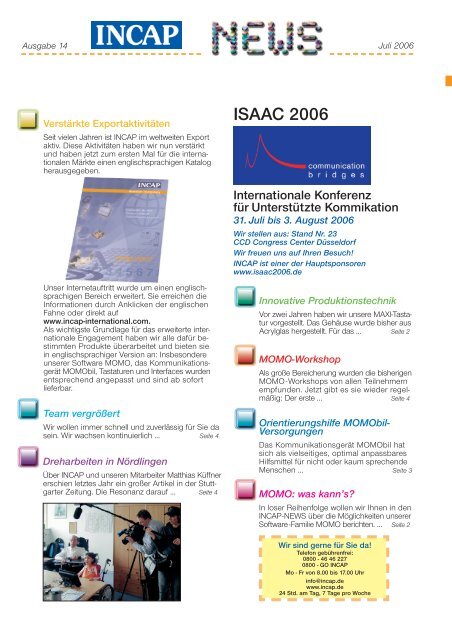 incapnews_07-2006.pdf - 3 MB - Incap GmbH