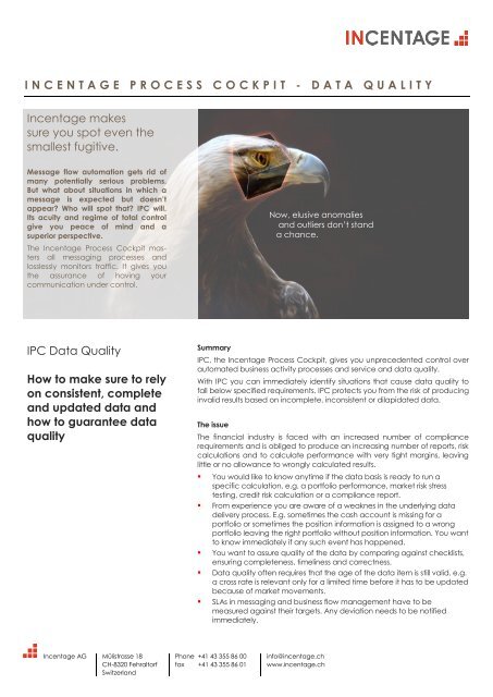 IPC Data Quality - Incentage AG