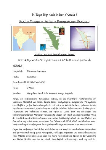 14 Tage Trip nach Indien (Kerala ) Kochi- Munnar ... - Indian Forum