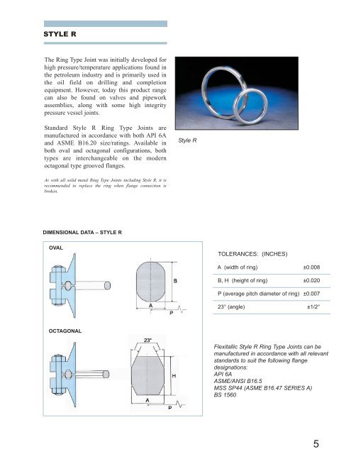 Ring Type Joints - Induseal Gaskets GmbH