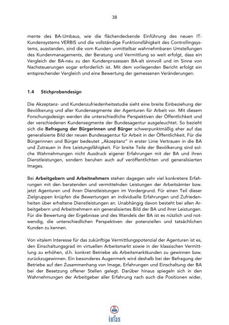 Evaluation der Maßnahmen zur Umsetzung der Vorschläge ... - Infas