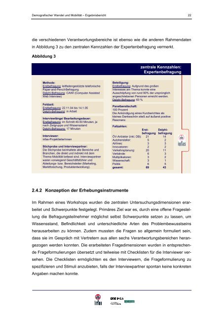 Demografischer Wandel und  Mobilität Ergebnisbericht August ... - Infas