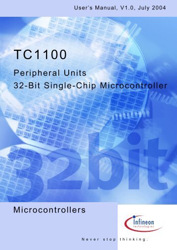 TC1100 User Manual Peripheral Units - Infineon