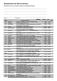 Bestelliste - INFLA-Berlin, Verein der Deutschlandsammler eV