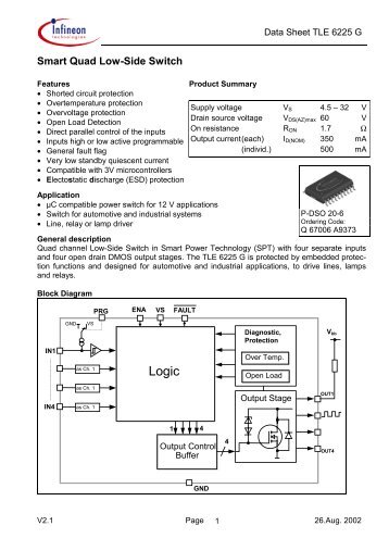 Smart Quad Low-Side Switch - Infineon