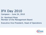 IFX Day 2010 - Presentation by Dr. Reinhard Ploss - Infineon
