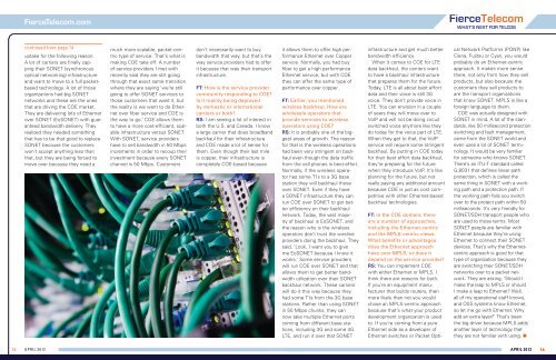 Connection Oriented Ethernet - InfoVista