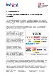 Strong sponsor presence as key element for success - Infront