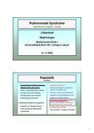 Pulmorenale Syndrome Kasuistik - Medizinische Klinik I