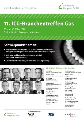 11. ICG-Branchentreffen Gas - ICG Innovation Congress GmbH